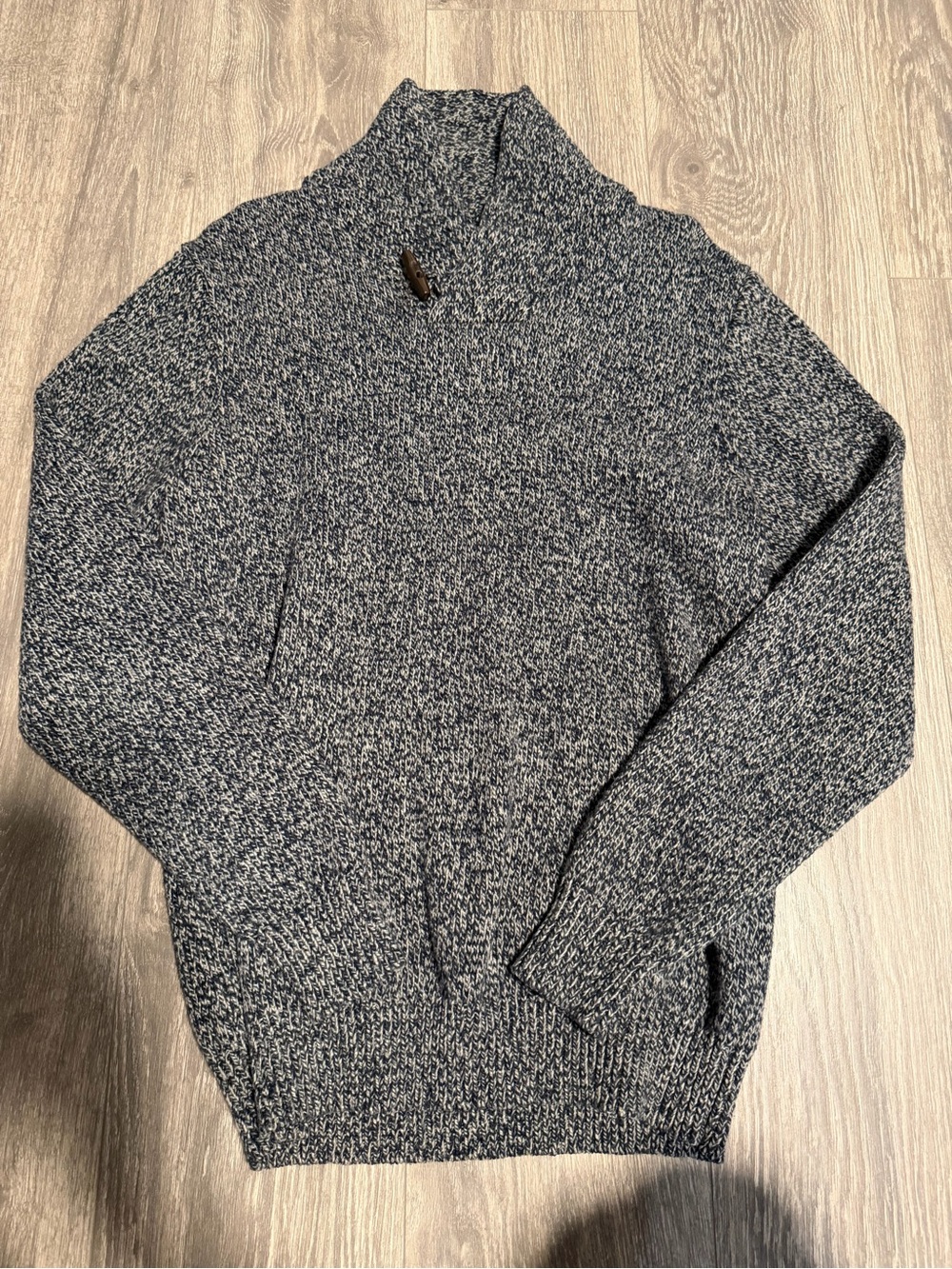 Old Navy Men's Marled Navy Turtleneck Sweater